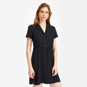 everlane japanese GoWeave notch shirt dress